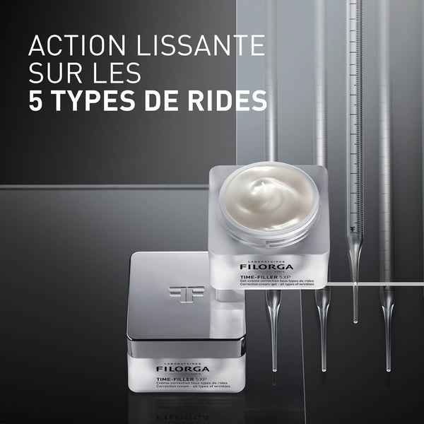 Visuel action sur les 5 types de rides de TIME FILLER GEL CREAM 5XP