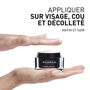 Visuel méthode d'application de GLOBAL-REPAIR ADVANCED CRÈME