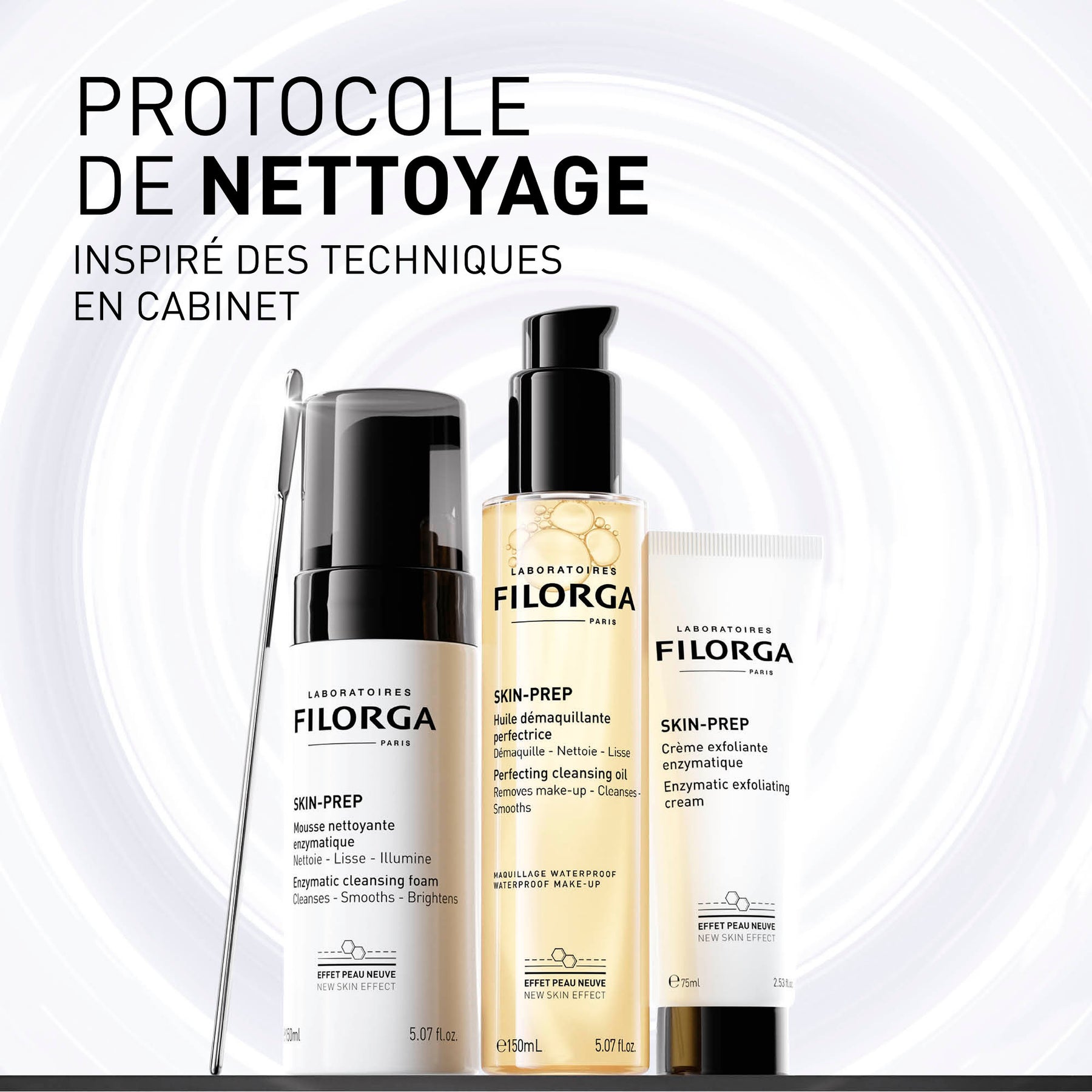 DUO SKIN-PREP HUILE DÉMAQUILLANTE & MOUSSE NETTOYANTE
