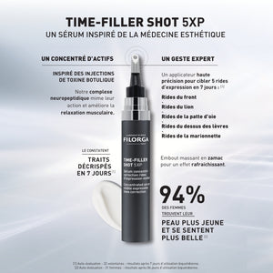 COFFRET TIME-FILLER SHOT 5XP + SKIN-PREP CRÈME EXFOLIANTE