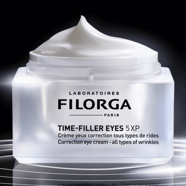 TIME-FILLER EYES 5XP de FILORGA : 5 actifs issus de la chirurgie esthétique pour traiter le contour des yeux.